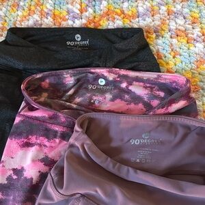 3 pairs 90 degree leggings